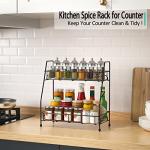 BOKIOVIN 2-Tier Spice Rack Organizer for Kitchen