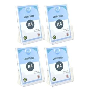 A4 Portrait Free Standing Brochure Holder Display