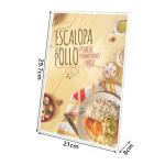 6PCS A4 Acrylic Sign Holders for Menus and Photos