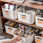 50 Clear Plastic Label Holders for Bins