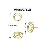 Gold Steel Table Number Holders - 14 Pack