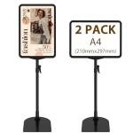2 Pack Adjustable A4 Poster Stand for Menus
