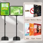 2 Pack Adjustable A4 Poster Stand for Menus