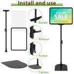 2 Pack Adjustable A4 Poster Stand for Menus
