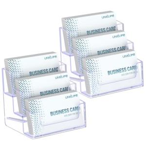 Acrylic Business Card Holder Stand - 2 Pack