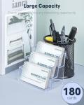 Acrylic Business Card Holder Stand - 2 Pack