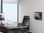 3-Tier Wall-Mounted Document Organizer in Black