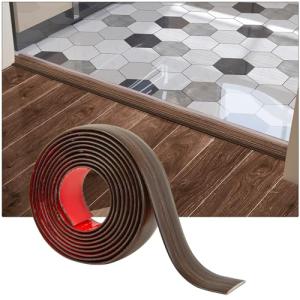 Self-Adhesive Vinyl Floor Transition Strip, Brown