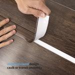 Self-Adhesive Vinyl Floor Transition Strip, Brown
