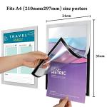 Mutualsign A4 Magnetic Self-Adhesive Sign Holder Set