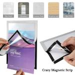 Mutualsign A4 Magnetic Self-Adhesive Sign Holder Set