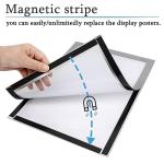 Mutualsign A4 Magnetic Self-Adhesive Sign Holder Set