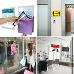 Mutualsign A4 Magnetic Self-Adhesive Sign Holder Set