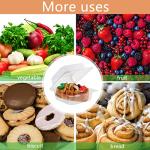 100 Pcs Clear Cake Slice Boxes with Stickers