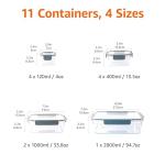 Amazon Basics 22-Piece Tritan Plastic Food Containers