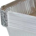 50-Pack Aluminium Foil Food Containers with Lids