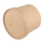 100 Pack Kraft Soup Containers with Lids