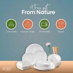 50 Eco-Friendly Clamshell Takeaway Boxes, 9x6 inch