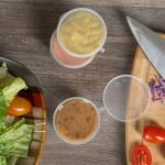 26oz Kraft Paper Salad Bowls with Lids, 50 Sets