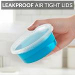 AVLASH® 50 Pack Round Plastic Food Containers Set