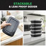 Femora 50 Pack 32 oz Reusable Meal Prep Containers