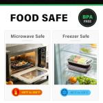 Femora 50 Pack 32 oz Reusable Meal Prep Containers