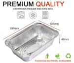 Ayn Al Madina Mini Aluminum Food Storage Containers 100 Pack