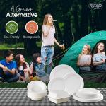 Eco-Friendly Sugarcane Clamshell Takeaway Boxes - 50pcs