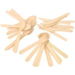 300pcs Eco-Friendly Wooden Cutlery Set