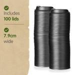 Ripple Coffee Cup Lids - 8oz - 100 Pack