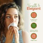 100pcs Compostable Brown Paper Napkins, 2 Ply