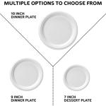 Eco-Friendly 10-Inch Heavy Duty Disposable Plates 50ct