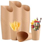100 Pack 12oz Kraft Fries & Snack Holders