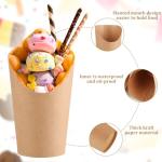 100 Pack 12oz Kraft Fries & Snack Holders