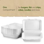 Takeaway Fish & Chips Containers with Lids - 50 Pack