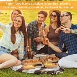 50 Pcs Kraft Paper Food Trays for Snacks