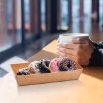 50 Pcs Kraft Paper Food Trays for Snacks