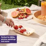 Large Bamboo Boats for Appetizers - 100 Pack