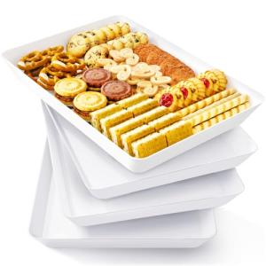 Lifewit Plastic Serving Tray Set for Entertaining