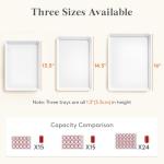 Lifewit Plastic Serving Tray Set for Entertaining