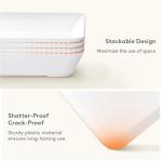 Lifewit Plastic Serving Tray Set for Entertaining