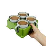 Muggi 4-Cup Non-Spill Drink Caddy - Sage Green