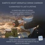 Muggi 4-Cup Non-Spill Drink Caddy - Sage Green