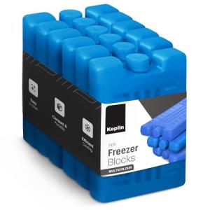 KEPLIN 6 Pack Reusable Ice Blocks for Coolers