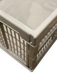 Stackable Plastic Folding Storage Crate Box Set