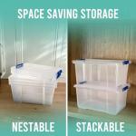 Klass Home 50L Sturdy Stackable Storage Box Set