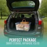 Klass Home 50L Sturdy Stackable Storage Box Set