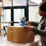 MERRIMEN Heavy Duty Clear Packaging Tape - 6 Rolls