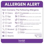 Allergen Sticker Labels – 600pc Roll for Kitchens