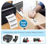 Sticky Printer Labels - 1000 Self-Adhesive Rolls